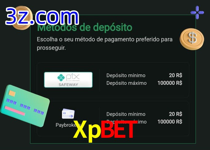 O cassino Xpbet oferece uma grande variedade de métodos de pagamento